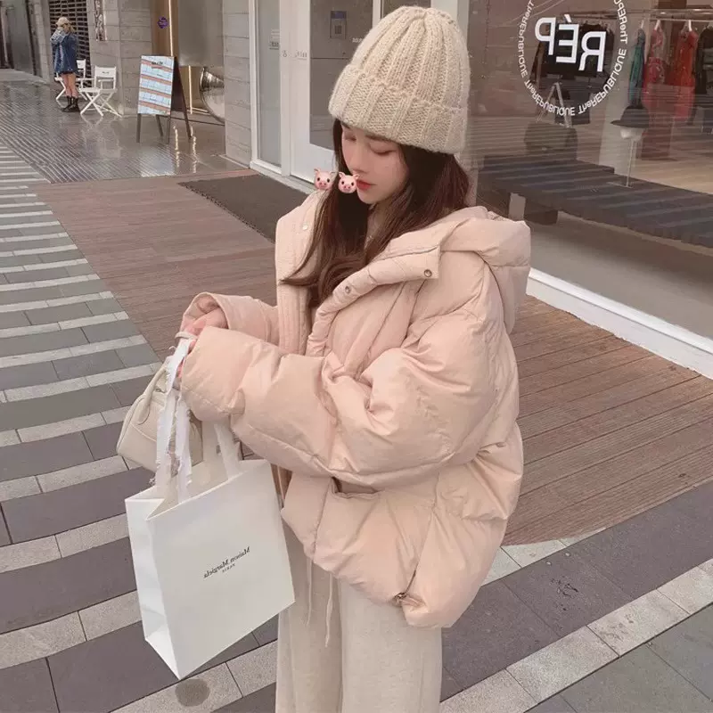 奶fu短款棉服女上衣2025新款冬季棉衣韩系甜美可爱保暖面包服女装