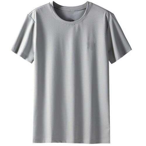 Summer short-sleeved T-shirt men's simple T-shirt, 4 yuan ice-feel clothing, men's half-sleeved t-shirt, men's ice silk T-shirt