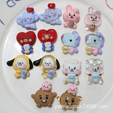 兔子大象diy树脂配件手机壳美容发夹头绳装饰材料 收纳盒贴片材料