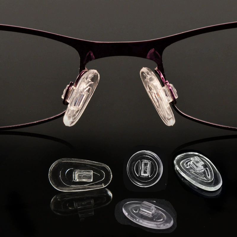 Большой силиконовый носовой поднос Оптовая картонная карта круглый силиконовый носовой поднос лист дыни носовая подкладка независимо от левой и правой частей очков