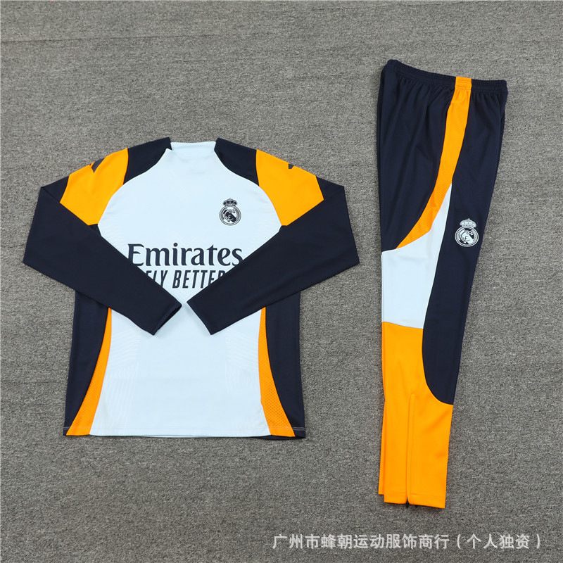 德国队半拉链长袖训练服球衣英格兰葡萄牙冬季训练足球服皇马|undefined