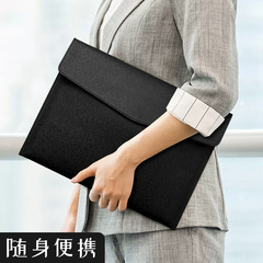 批發皮質文件袋a4大容量文件包收納檔案袋a5商務資料袋防水簡約