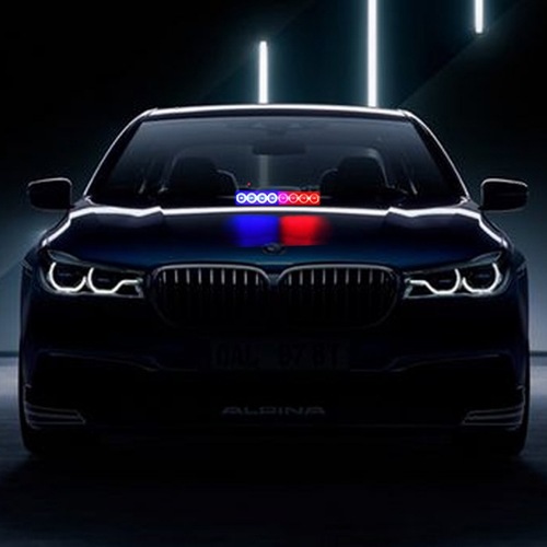 Suction cup flashing light 8 lights car front and rear windshield suction cup light shovel light LED flashing warning light
