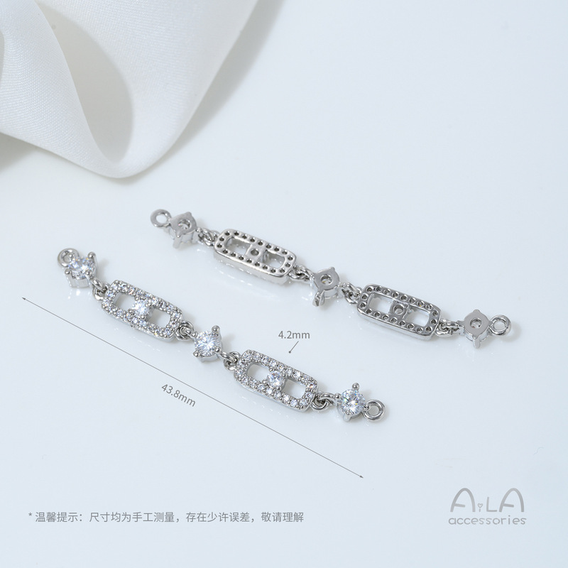 14K包金镶锆石蝴蝶葫芦樱花吊坠双吊手工diy珍珠手链项链吊饰配件|undefined