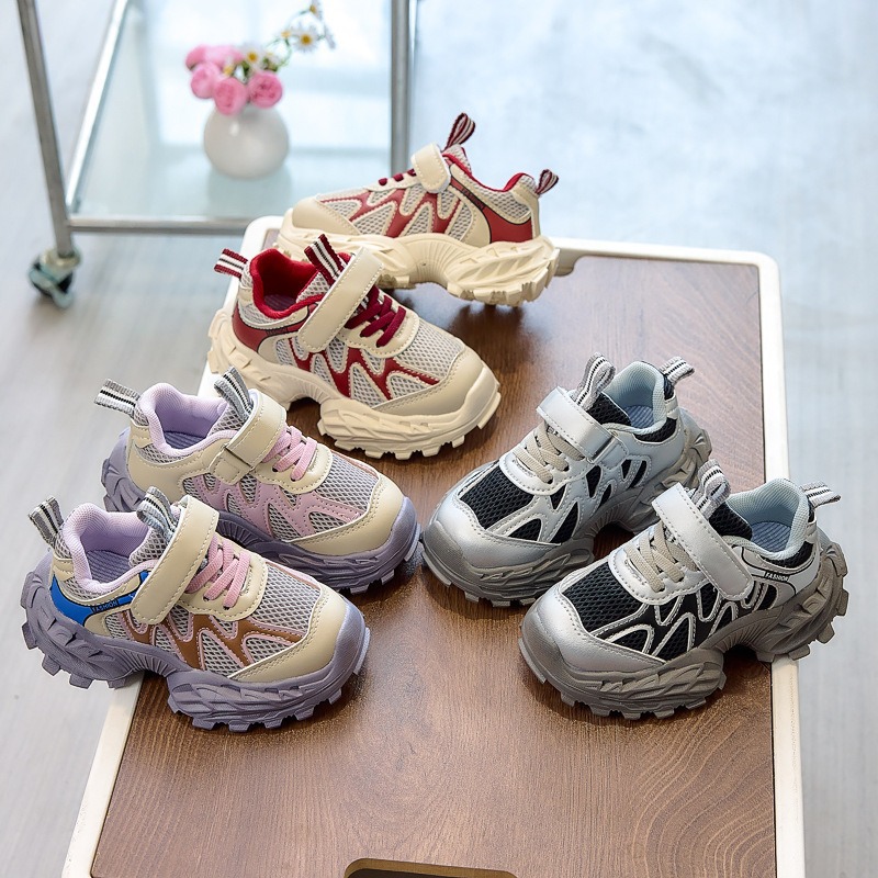 Primavera y otoño zapatos deportivos para niños, zapatos ecológicos para niñas, zapatos para padres, zapatos casuales transpirables para niños.