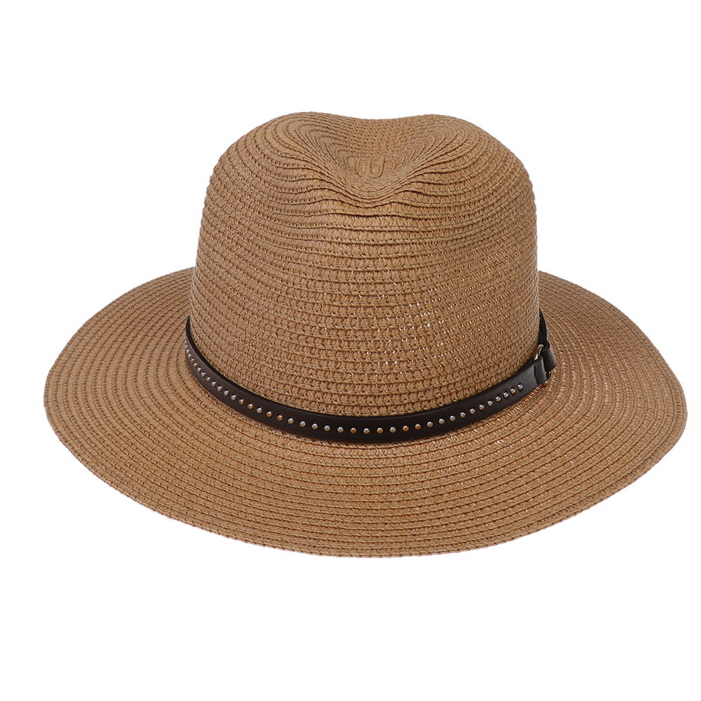 Women's Elegant Simple Style Solid Color Big Eaves Fedora Hat display picture 3