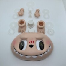 爆款现货38公分labubu大首领大天使大春野眼睛左右转动款搪胶脸皮