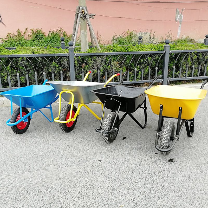 花园车仓库老虎车载跨境王独轮车手推车工地单轮家用转运金属沙土