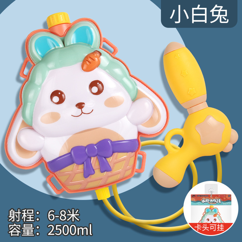 Mochila infantil juguetes de tiro de agua de playa de verano barraca eléctrica de cabello continuo pistola de rociador de agua al por mayor