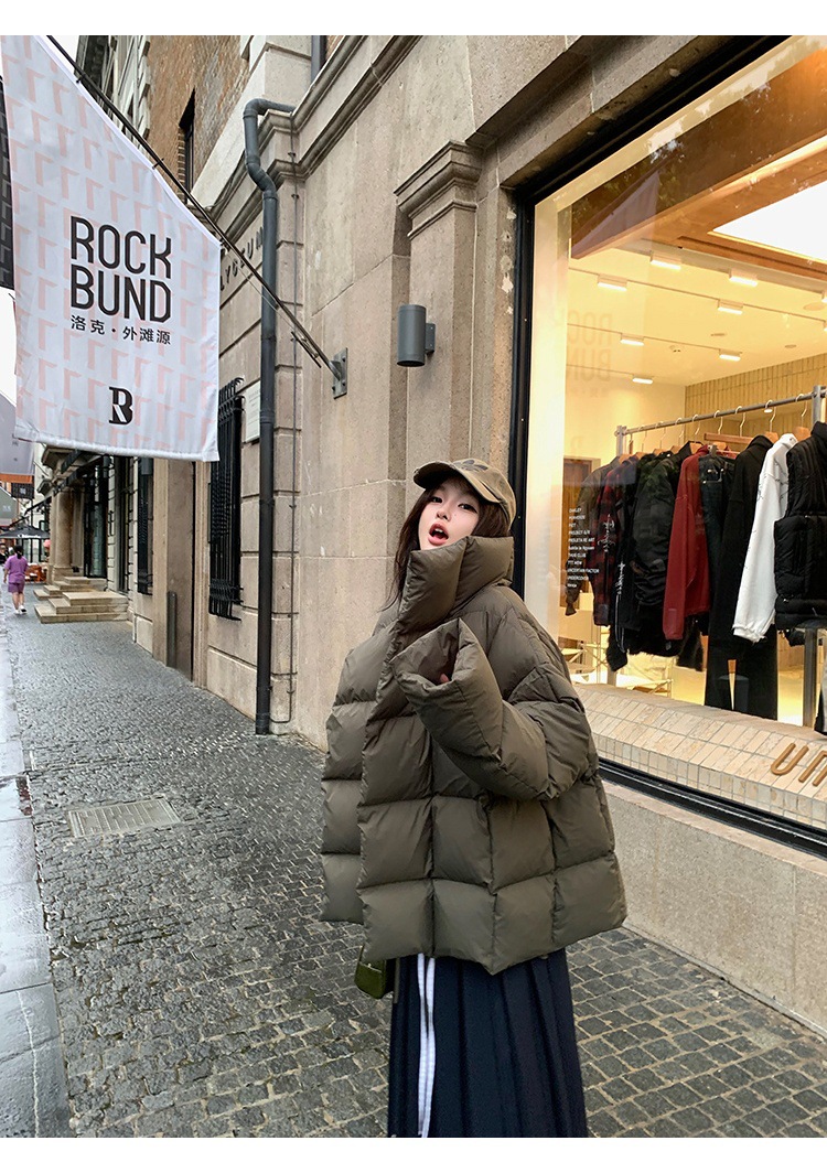 New Candy Color Down Cotton Padded Jacket Women Coat Korean Chic Puffer Jacket Thick Warm Outerwear Women's Clothes Short Parkas