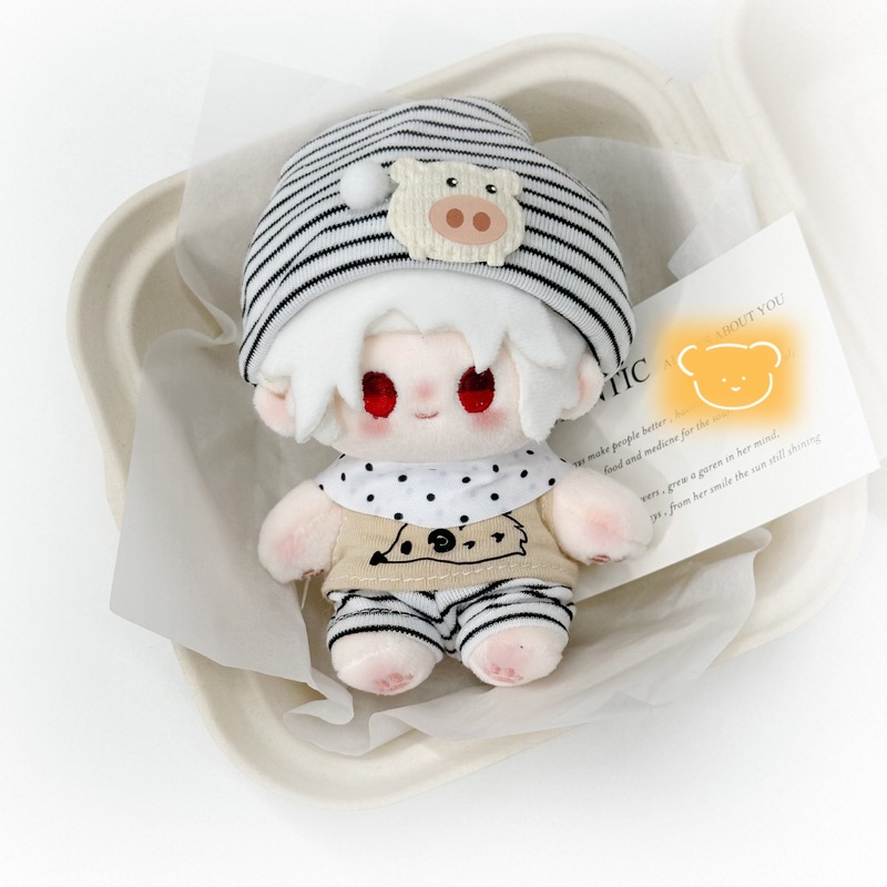 10cm Doll Clothes New Product "Hedgehog Boy" Cotton Doll Cute and Super Adorable Plush Toy with Changeable Outfits in Stock