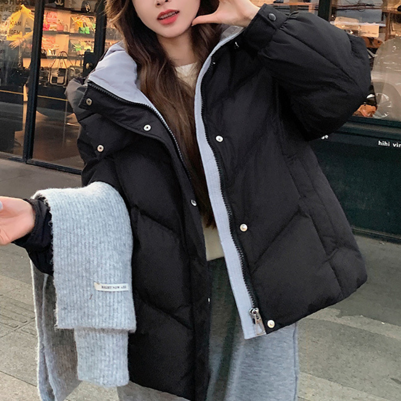 白霊爾高級ダウンジャケット レディース 冬 2025年新作 小柄さん向け ショート丈 厚手 ホワイトダックダウン 人気コート