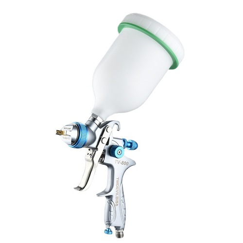Manufacturer TV-800 automotive topcoat varnish paint spray gun high and wide atomized HVLP paint-saving pneumatic spray gun