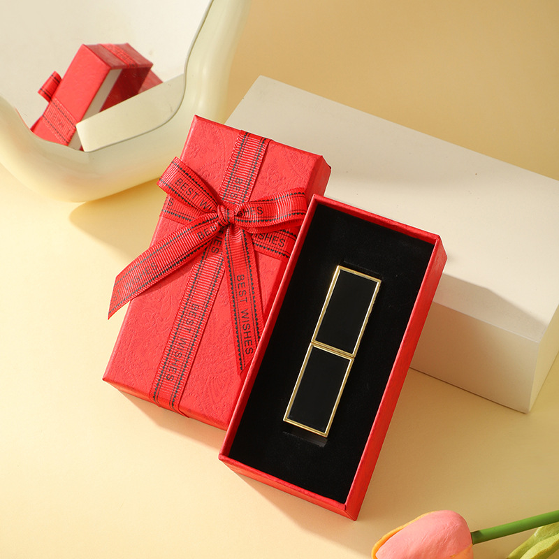 Spot Gucci Green Lipstick Caja de regalo Regalo de cumpleaños Perfume Embalaje de regalo de alta gama Caja de regalo de lazo de estilo ins image 12