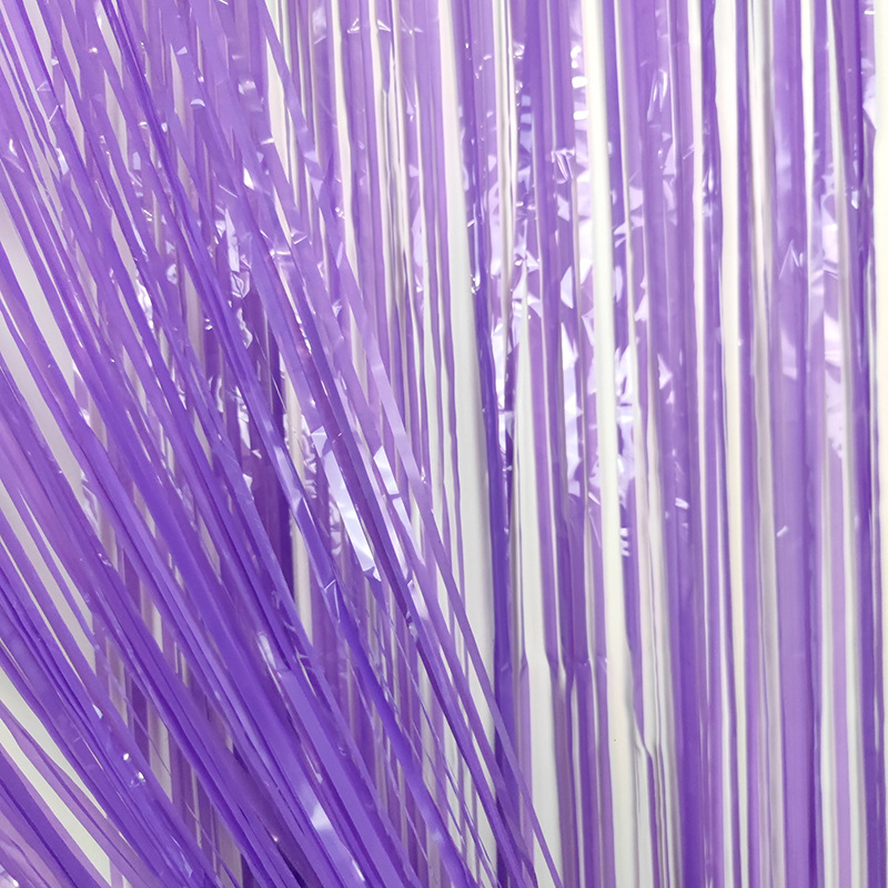 1*2M情人節浪漫布置道具馬卡龍雨絲簾創意流蘇舞台裝飾彩帶批發