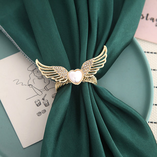 Simple Angel Wings Metal Curtain Buckle Curtain Strap Spring Automatic Tightening Curtain Clip Factory Wholesale