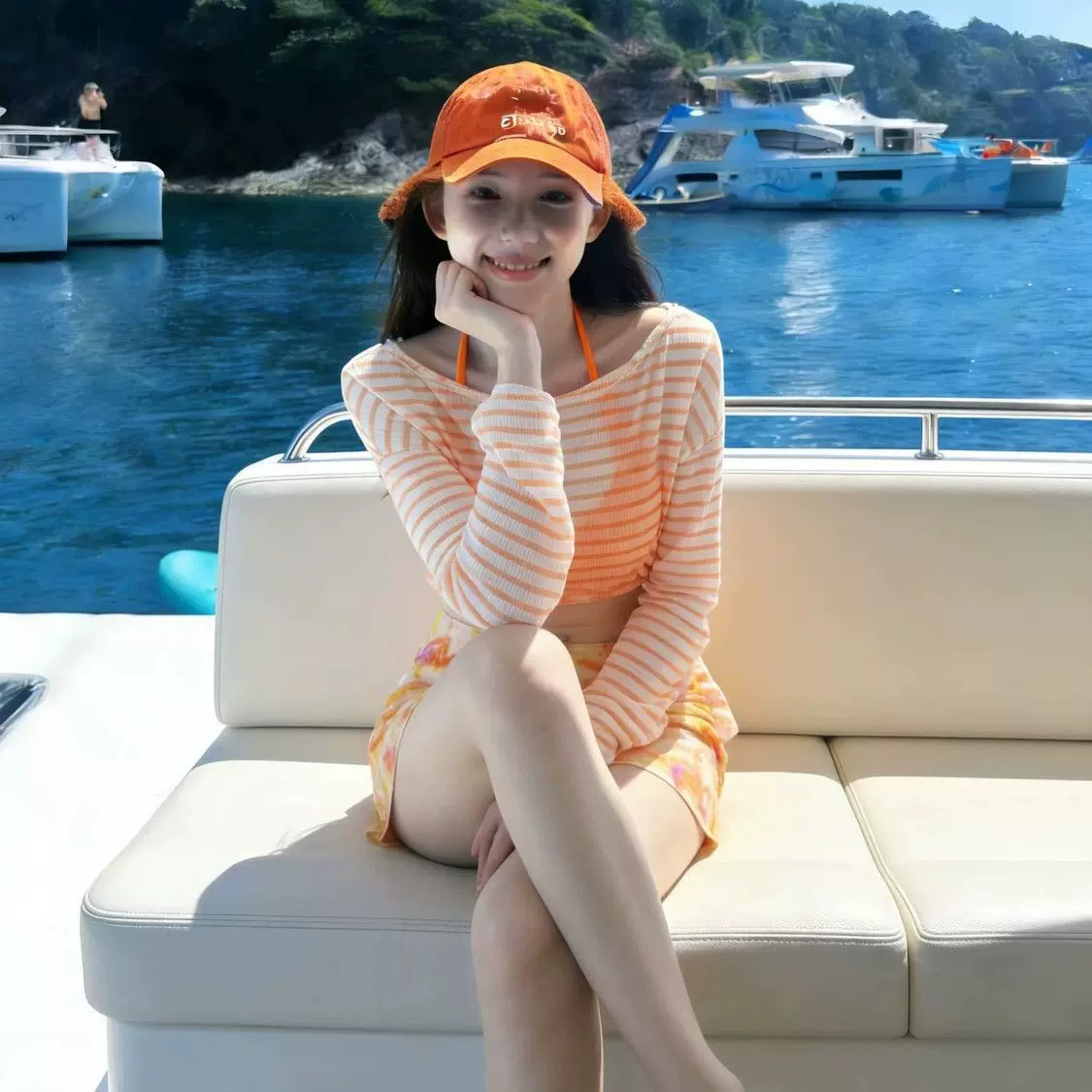 泳衣女复古罩衫分体比基尼裙式四件套小胸聚拢温泉度假风辣妹泳装