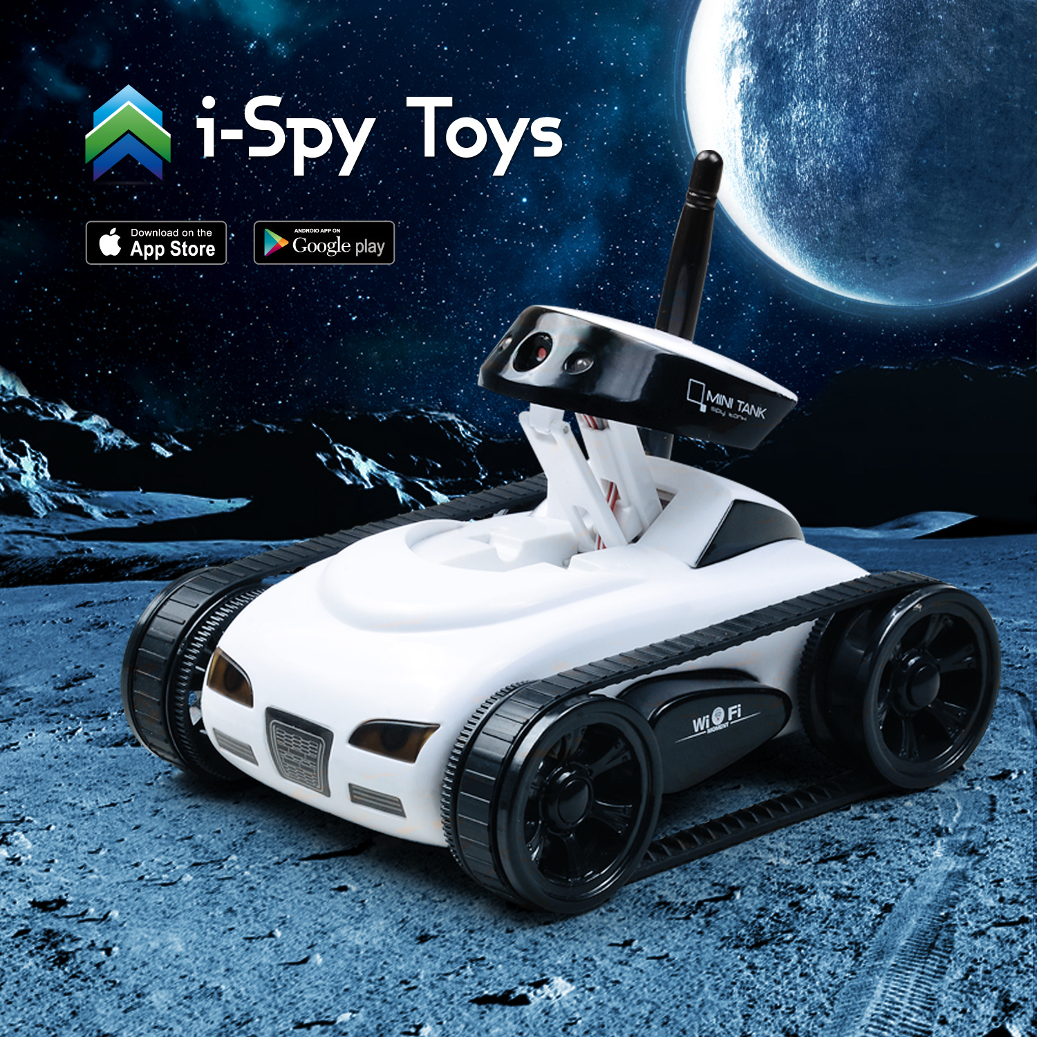 跨境智能重力实时传输手机监控坦克WIFI摄像拍照间谍遥控车玩具