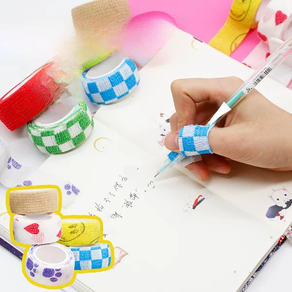 Finger Bandage Self-adhesive Student Writing Finger Protection Bandage Anti-abrasion Anti-callus Non-woven Elastic Sports Finger Protection Bandage