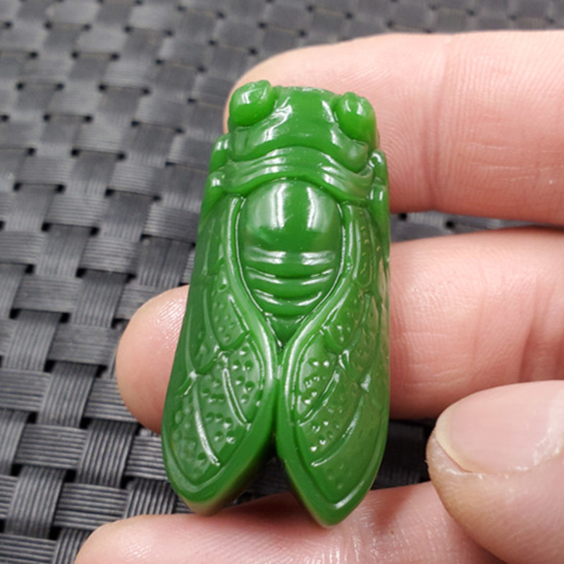 Xinjiang Wada Mongolia Blockbuster Pendant Nephrite  Cicada Pendant Jasper Pendant Pendant