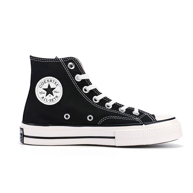 Converse, кожаные высокие низкие классические ботинки, черные кроссовки