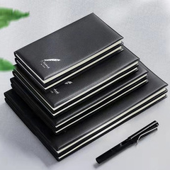 A5 Notebook Office Student Notebook B5/48k Simple Black Business Meeting Notes Notebook Wholesale