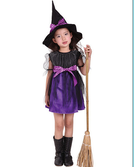 国境を越えた欧米2020ハロウィーン服装児童コスプレ児童魔女役が舞台演技服を演じる|undefined