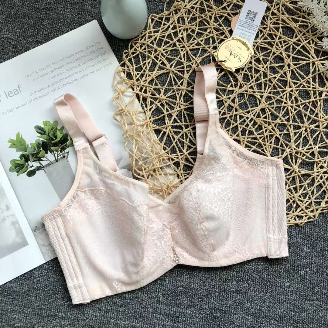 Nueva alta calidad delgada algodón taza transpirable ropa interior de las mujeres transpirable poli ajustable Orejas de conejo ultra-fino sujetador al por mayor