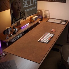 メーカー卸売りレトロ超大型牛革紋超大型マウスパッド革のテーブルパッド