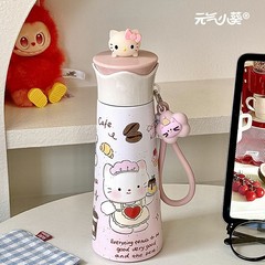 ins新款316不锈钢水杯学生高颜值大容量便携式小众杯子可爱保温杯