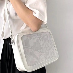 2025 コミコン痛バッグ斜めショルダー PU 痛バッグ制服バッグ日本ロリータバジ谷ディスプレイ透明痛