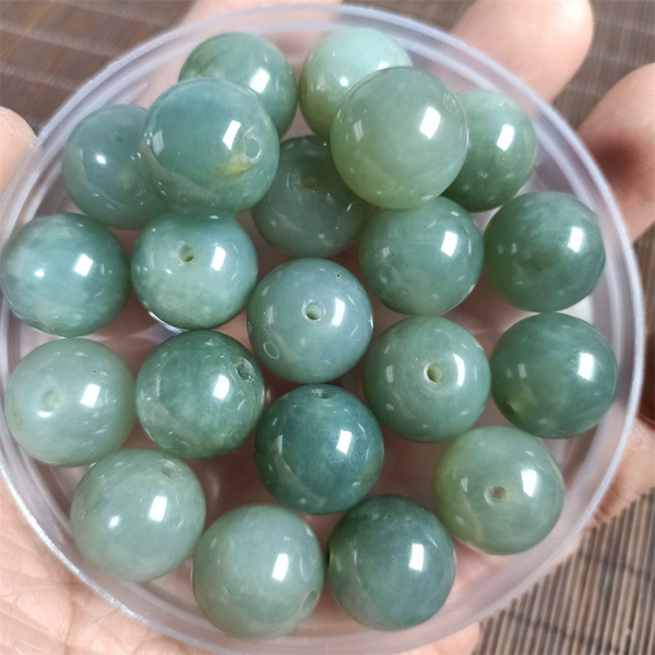 Flower jade 16 mm blue