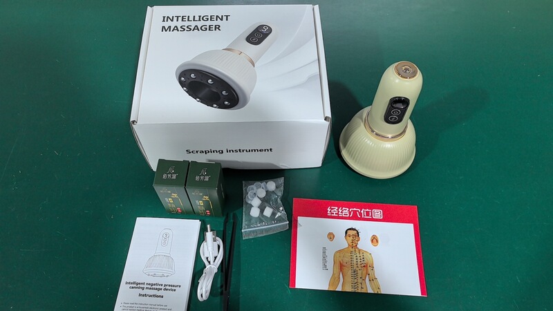 智能瘦肚子按摩仪家用无线加热刮痧仪全身震动疏通经络电动经络刷|undefined