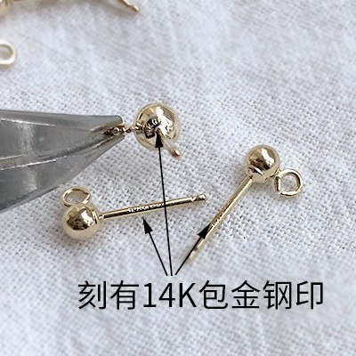 Серебряные серьги, круглые бусины, аксессуар, США, 14 карат