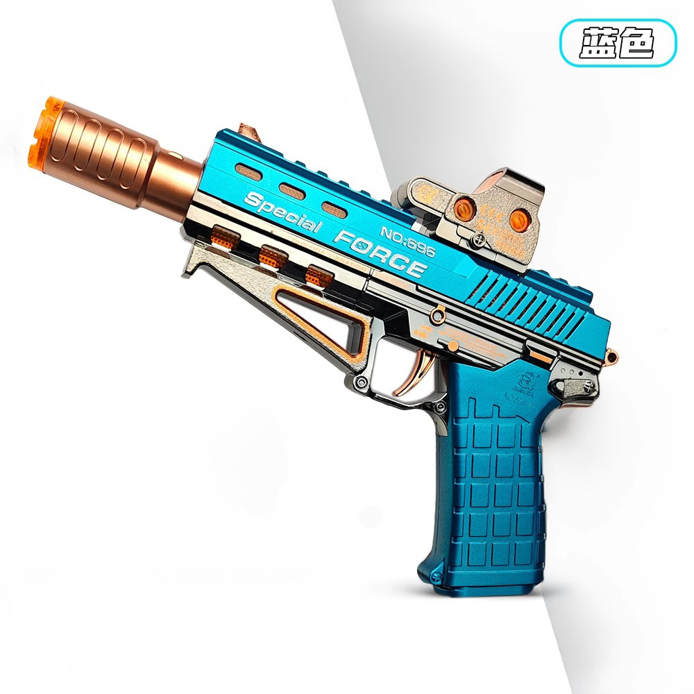 Pistola de juguete eléctrico para niños simulación de fuego sonido telescópico pulverización luminosa pistola águila del desierto