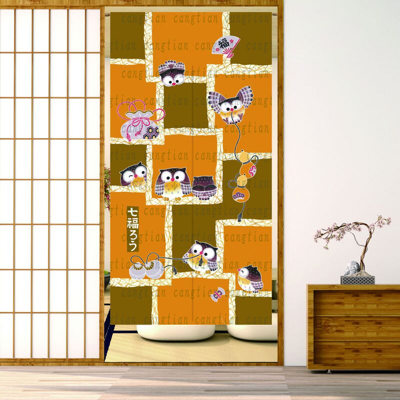 Japanese style wind door curtain lengthened 1 meter 7 polyester material wind door curtain variety exported to Japan Japanese style wind door curtain lengthened 1 meter 7 polyester material wind door curtain variety exported to Japan