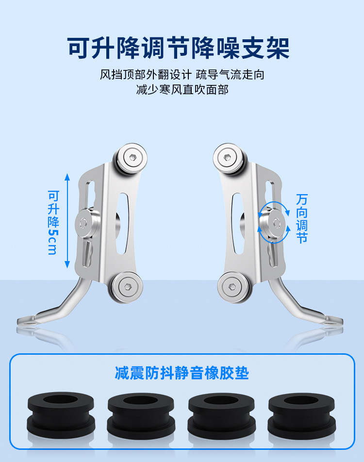 Applicable to Xindazhou Honda RX125 Rift Blade NS125RX Front Windshield PC Glass Windshield Modified Parts