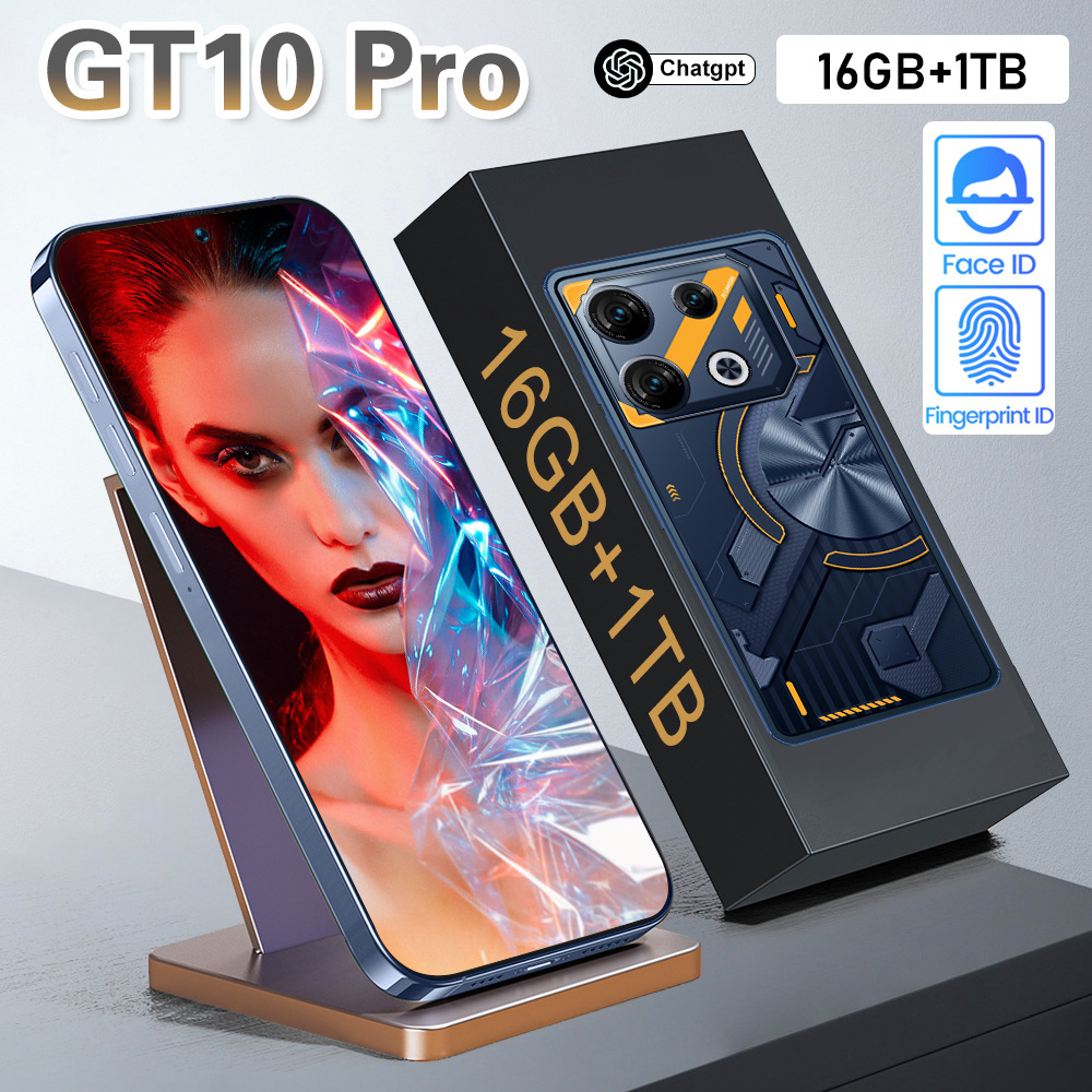 跨境热卖GT10pro 智能手机超清高端安卓手机源头工厂现货直发代发
