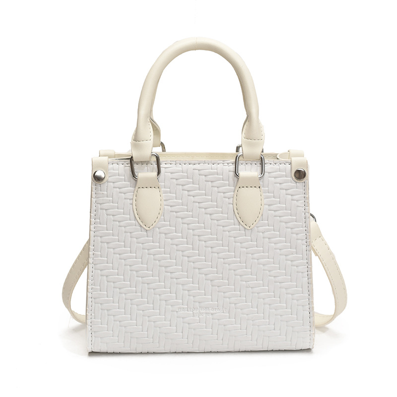 Textura transfronteriza 2025 verano nuevo bolso de mano retro tejido bolso de hombro de moda damas mochila