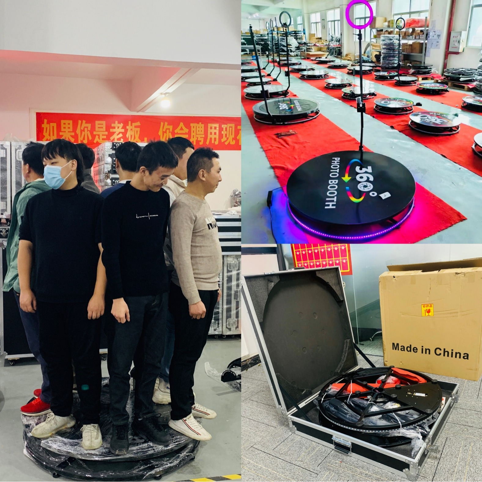 跨境360 photo booth 环拍360照相亭环绕拍摄台360旋转台自拍亭