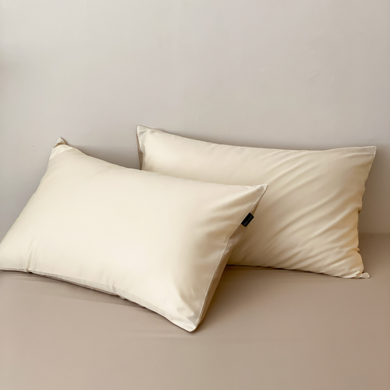 100S algodón largo almohada de algodón un par de paquetes de almohada casera de color sólido nuevo algodón de alta calidad almohada de sensación