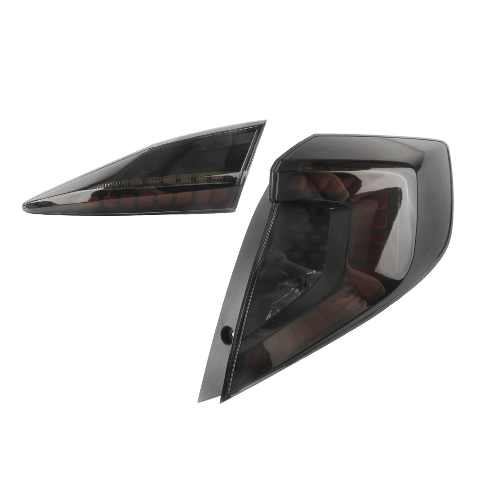 Aplicable a 2016 - 21 diez generaciones Civic conjunto de luces traseras modificadas escamas de dragón rojo luz trasera luz de dirección fluyente