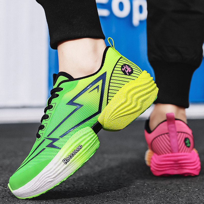 2025 Spring Running Shoes Professional Sports Training Student Physical Examination Side Shock Absorption Casual Sports Shoes for Men