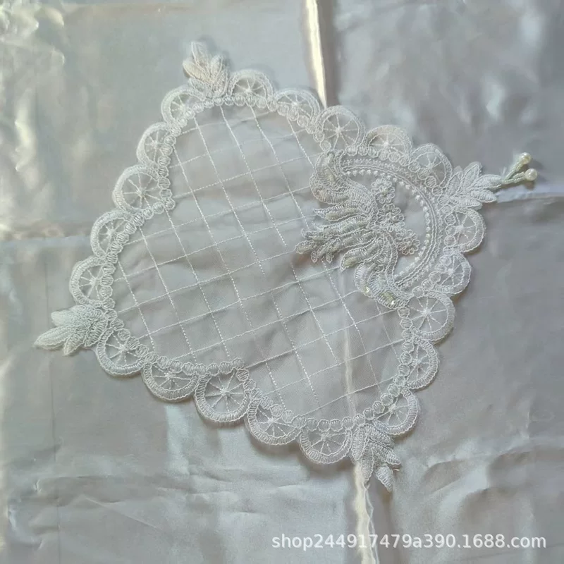 Праздничные белые пылезащитные универсальные бумажные салфетки, handmade, 28 см
