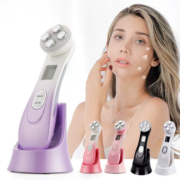 Cross-Border Ems Beauty Device, Microcurrent Led Color Light Introduction Device, Electric Color Radio Frequency Device, Anti-Wrinkle, Skin Lifting and Rejuvenation