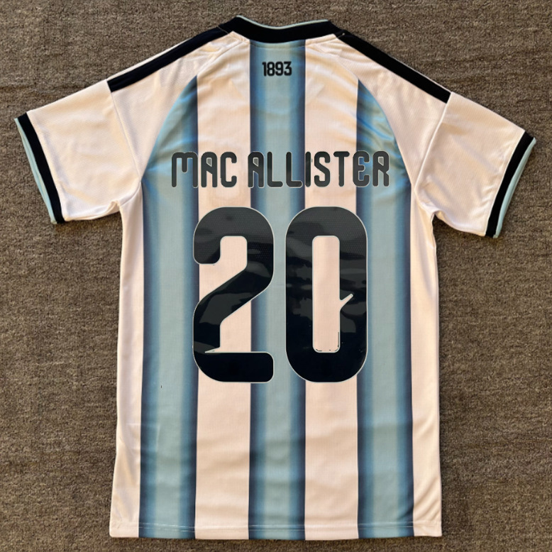 2026 nuevo equipo nacional argentino español camiseta McCallister estrella impresa uniformes de fútbol