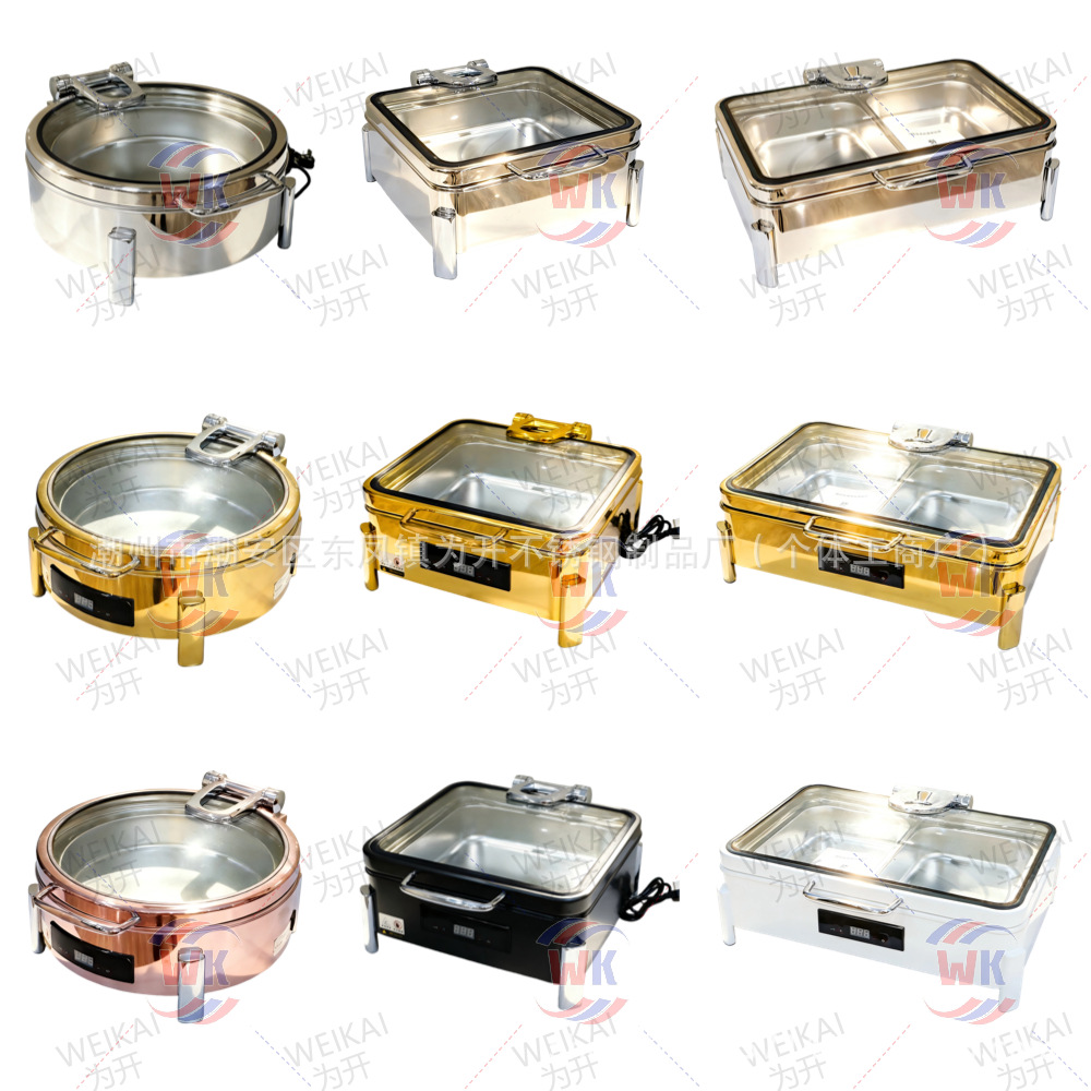 Horno de comedor inteligente de aislamiento térmico de inducción automática de acero inoxidable 304 de alta gama horno de solapa de desayuno horno de calentamiento eléctrico comercial horno de Buffy
