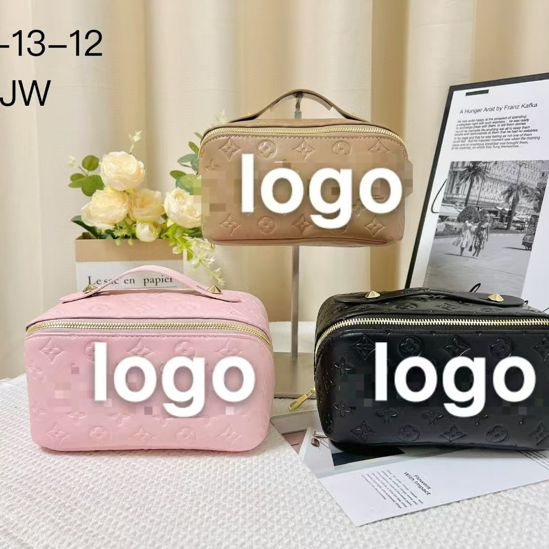 Cross-Border Cosmetic Bag Large Capacity High Quality Portable Pu Cosmetic Case Travel Cosmetic Storage Bag Portable Toiletry Bag