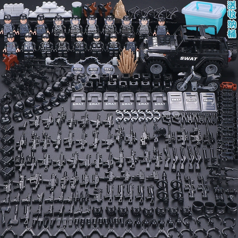 Конструктор с минифигурками (Lego) — военные и полиция, солдаты, техника и аксессуары, наборы