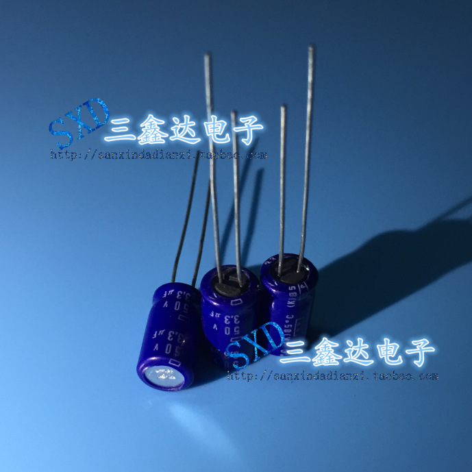50v3.3uf  3.3uf50v全新原装进口BP无极蓝袍 发烧电解电容  6x11